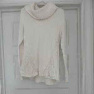 Rachel Zoe Cream Turtleneck 100% Cotton Sweater